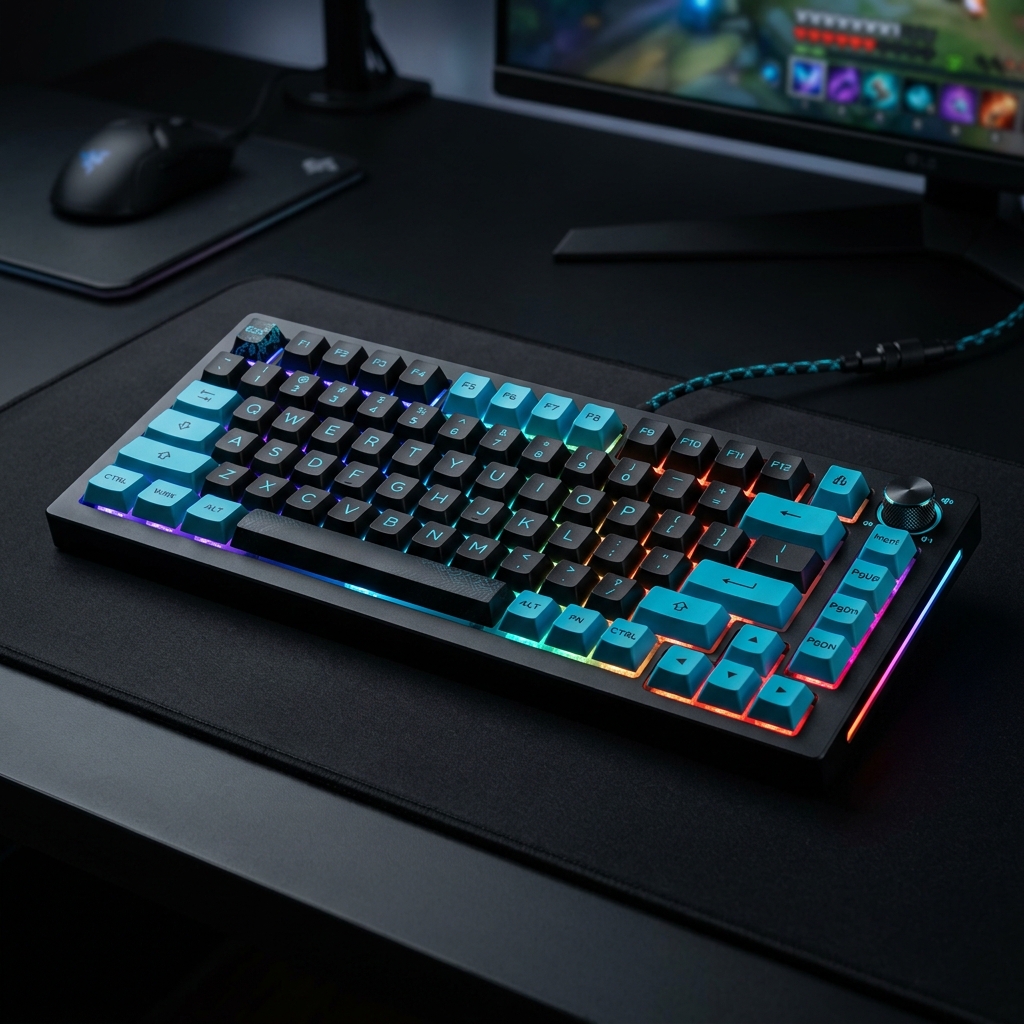 Teclado Mecánico Gamer 75% Inalámbrico RGB Hot-Swap